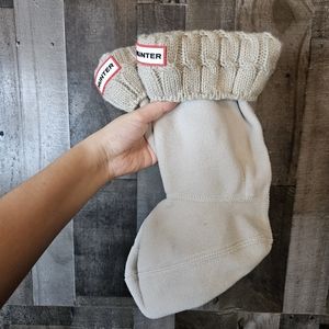 Hunter Tall Cable Knit Women’s Boot Socks Grey Size Medium US SZ 5,6,7